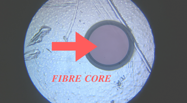 Figure 2: A clean fibre tip